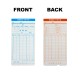 Time Recorder Punch Card