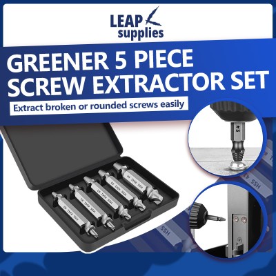 Greener 5 Piece Screw Extractor Set