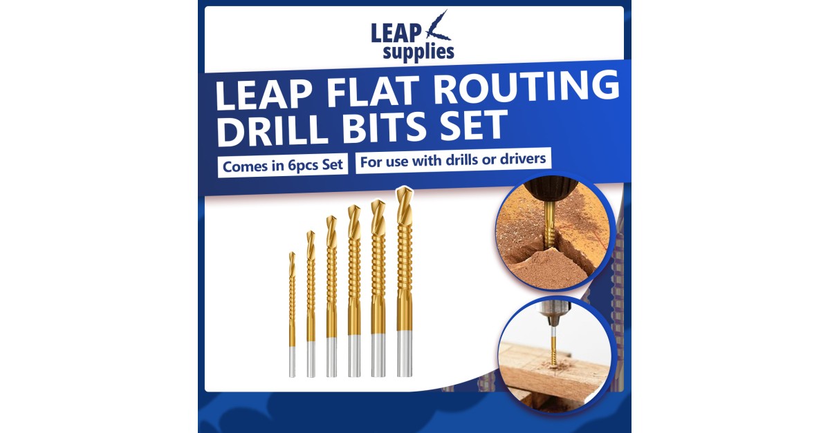 Led Routing Bit LEAP Flat Routing Drill Bits Set | LEAPsupplies Singapore